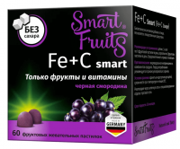 Смарт Фрутс Железо+Витамин С Smart, пастилки жевательные