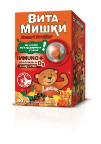 ВитаМишки Immuno + облепиха, пастилки жевательные